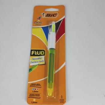 Caneta Esferográfica Bic 4 Cores Fun