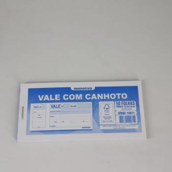 Vale com Canhoto 50 fls 142x68 - Animativa