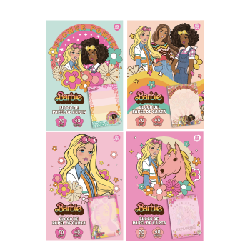 Bloco de Papel Carta  48F Barbie - Animativa