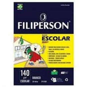 Bloco de Desenho A4 Filiperson Branco 180g  210x297mm Filiperson