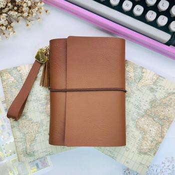 Caderno com Capa de Tecido com 2 Cadernetas Pontilhadas Mapa Mundi - Uyuni