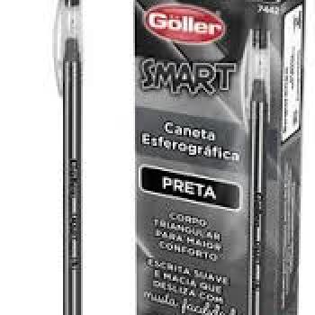 Caneta Esferografica 0,07mm Smart Goller Preta unidade