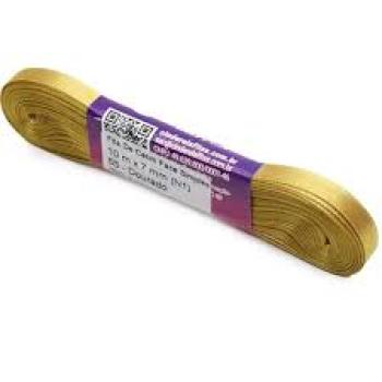 Fita de Cetim Tecida 10mx07mm Dourado- Cinderela*