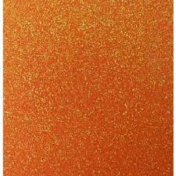 Placa de Eva com Glitter Neon Laranja 60x40 - Make+