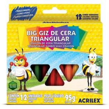 GIZ DE CERA 12 CORES JUMBO 00061