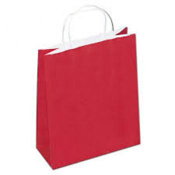 Sacola Kraft Vermelha 30x40x13cm - Zamberetti