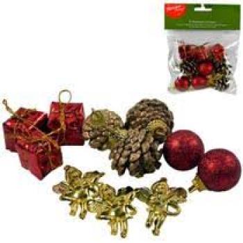 Pendente para Arvore 12 Peças 3,5cm Natal