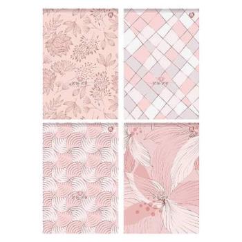 Bloco Capa Dura 80 Folhas Vertical Rosa Rose Animativa - REF. 10818 - Valor por Unidade