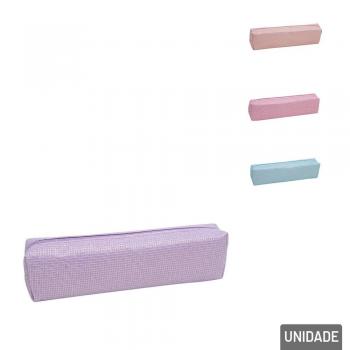 Estojo Escolar 21cm Redondo Glitter Color - Importado