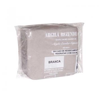 Argila Escolar Rezende 1kg Branca