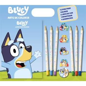 Livro Infantil Colorir Bluey Arte de Colorir com Lápis - Online Editora