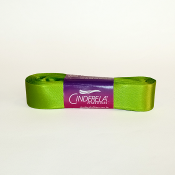 Fita de Cetim Tecida 22 m x 10 m Verde Folha- Cinderela
