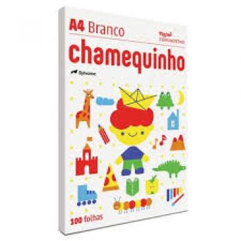 Papel Sulfite A4 Chamequinho 40kg 120g Branco pct com 50 Folhas Chamex