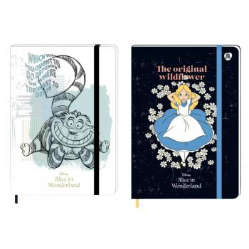 Caderno com Elástico Alice Wonderland 96F - Animativa