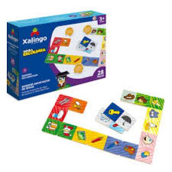 Dominó Minha Escolinha Silabas 28 Peças - Xalingo