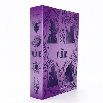 Box com 4 Cadernos Costurados com Capa Flexíveis 1/4 -48Fls cada - Vilões Disney