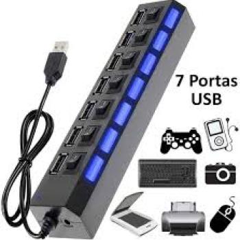 Adaptador Usb 2.0 Hub Com Switch