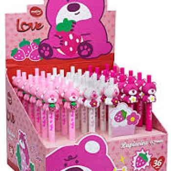 Lapiseira com Ursinho Love  Ursinho 0,7mm