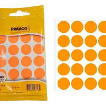 Etiqueta Pimaco Laranja com 200 Etiquetas -