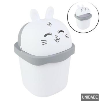 Lixeira de Plastico 1,5L Coelho Branca -  Keita