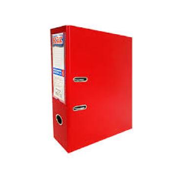 Registrador  Oficio com Visor Cor Vermelha - Kaz