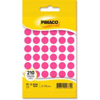 Etiqueta Pimaco Rosa Manual com 210 Etiquetas -