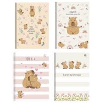 Caderno Brochura Costurado 80 Folhas 200mmx275mm Capycuties - Animativa