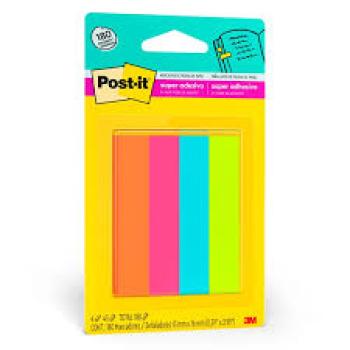 Marcador de Página Adesivo Post-it Flags de Papel 76 mm x 15 mm - 180 folhas - BT 180 UN - 3M