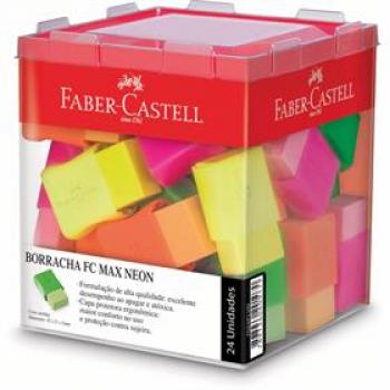 Borracha Colorida FC Ma Neon 4 Cores - Faber-Castell - Valor da Unidade*