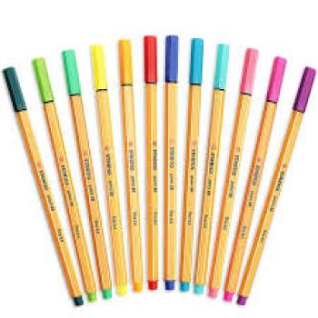 Canetas Hidrográfica Stabilo 0.4 Point Fine 88/41 Violeta