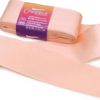 Fita Gorgurão Liso 10mx38mm - Cantaloupe -Cinderela - Valor por Unidade
