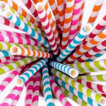 Canudo de Papel Colorido - Yins