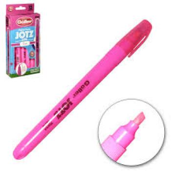 Caneta Marca Texto Jotz Stik Rosa - Goller - Valor por Unidade