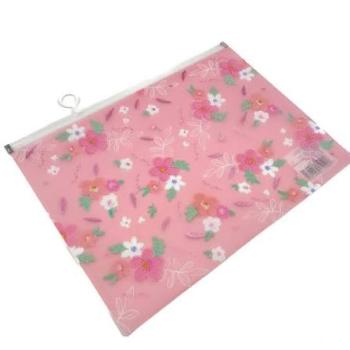 Pasta Zip Zap Oficio A4 Flores com Glitter Sortida