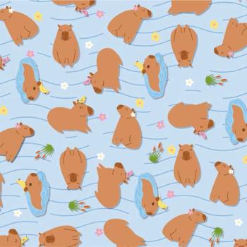 Saco Metalizadfo para Presente 30x45 Cromus Capivara