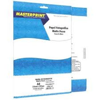 Papel Fotográfico Matte Fosco A4 108G com 20 folhas - Master Print