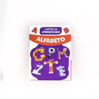 Cartão Educativo Aprendendo Alfabeto com Figuras