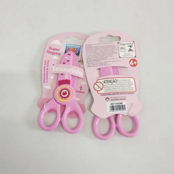 Tesoura Escolar 13 cm para Massinha Kaz