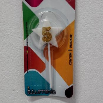 Vela Estrela Branca  nr 05  Illumina