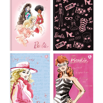 Caderno Colegial Costurado 80F  Barbie  - Animativa