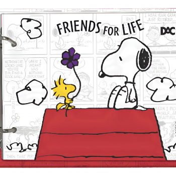 Caderno Argolado Snoopy - 190x155mm Dac