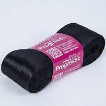 Fita Gorgurão Liso 10mx38mm - Preto -Cinderela - Valor por Unidade