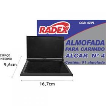 Almofada para carimbo (n° 4) Azul - Radex