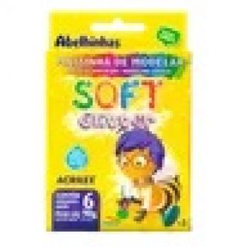 Massa para Modelar Glitter 90g 6 Cores*