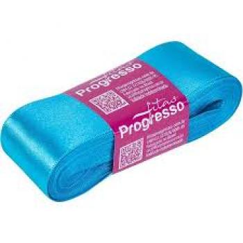 Fita de Cetim 38MM 10M Azul Turqueza Cor 213 - Progresso - Valor por Unidade