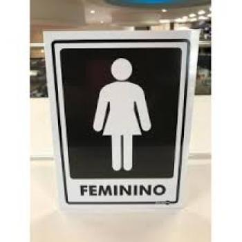 Placa de Sinalização 15x20 Feminino- Pacif Flowers