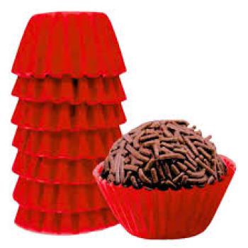 Embalagem para Doces nr4 Forminha Vermelha Pacote com 100 Unidades - Prafesta