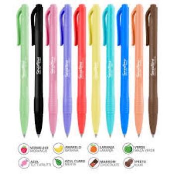 Caneta Esferográfica Newpen 0.7 Sensations Cores Diversas