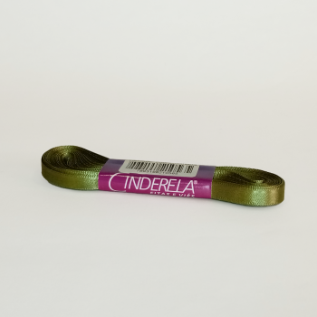 Fita de Cetim Tecida 10mx07mm Verde Militar- Cinderela*
