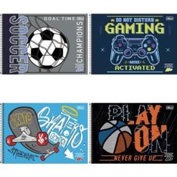 Caderno para desenho (milimetrado) D+ Masc.96fls.Univ.Esp.Horiz. - Tilibra - Avulso